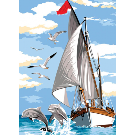 Canevas Seg de Paris - Voile et nageoire