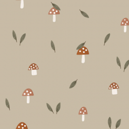 Tissu imperméable - Champignon taupe