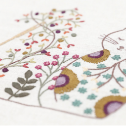 Kit de broderie - Chat d'automne