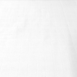 Lange de coton biologique blanc