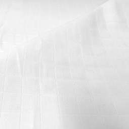 Lange de coton biologique blanc