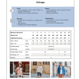 Patron Ikatee - Veste Chicago kids