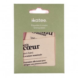 Étiquettes fantaisies Ikatee - Grand cœur