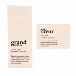 Étiquettes fantaisies Ikatee - Grand cœur