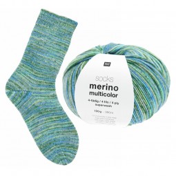 Socks merino multicolor de Rico Design