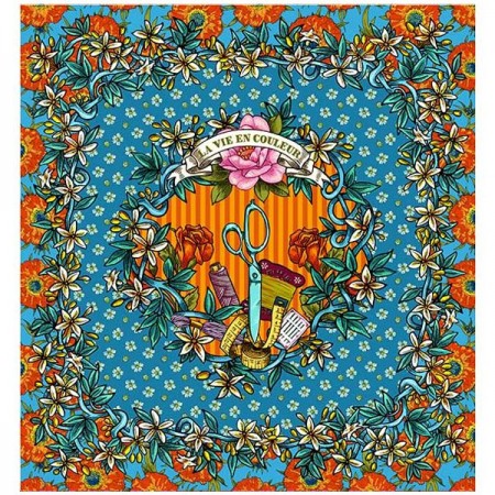 Tissu Odile Bailloeul - Panneau mercerie tatoo