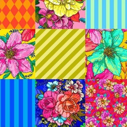 Tissu Odile Bailloeul - Patch Broceliande