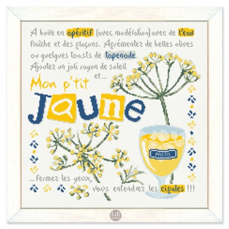 Fiche de broderie Lilipoints - Mon p'tit jaune