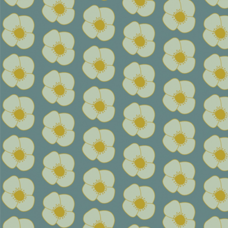 Art Gallery Fabrics - Geobloom - Joyful poppies