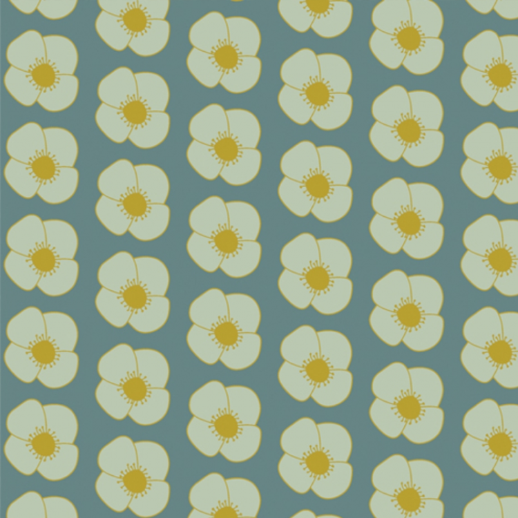 Art Gallery Fabrics - Geobloom - Joyful poppies