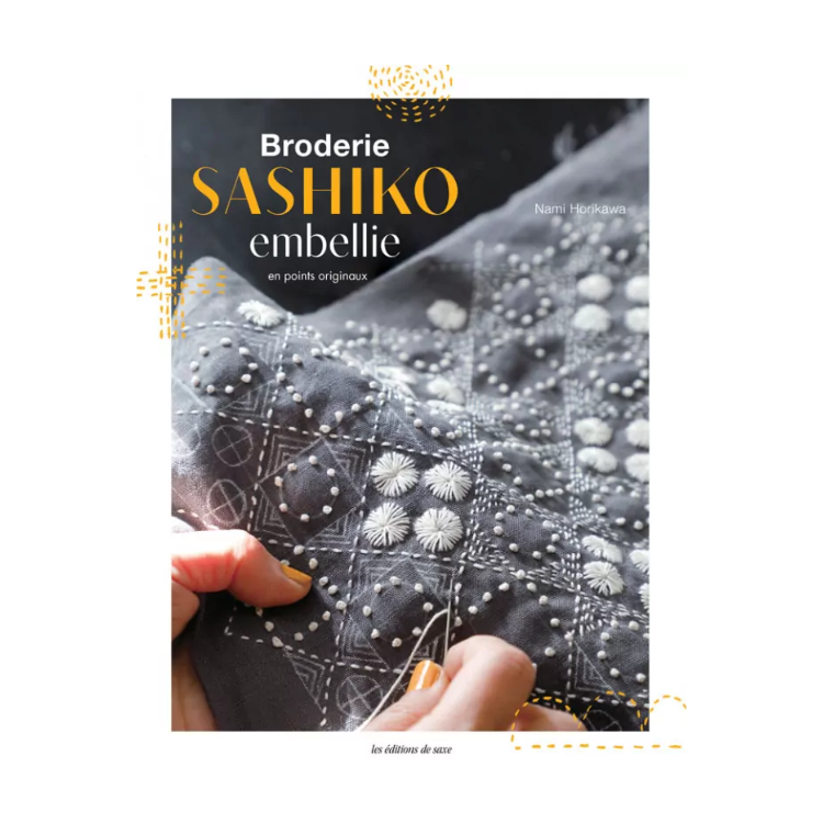 Livre - Broderie sashiko embellie en points originaux