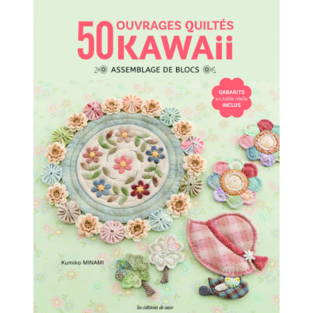 Livre - 50 ouvrages quiltés kawaii