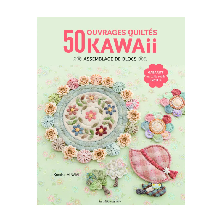 Livre - 50 ouvrages quiltés kawaii