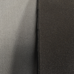 molleton mousse résille gris