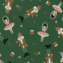 Tissu coton - Casse noisette