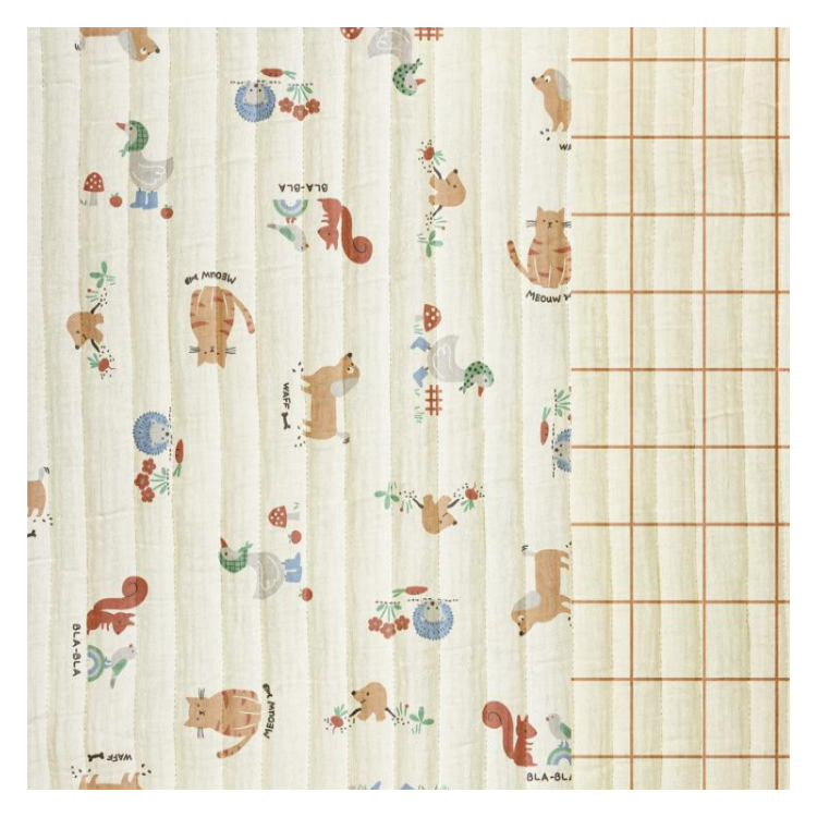 Tissu matelassé double gaze - Cakett & Jacques