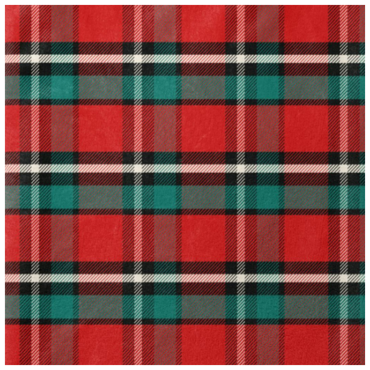 Tissu polaire doudou double face - Gustave rouge et vert