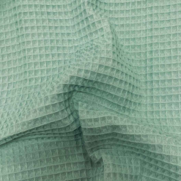 Tissu nid d'abeille souple - Aventurine