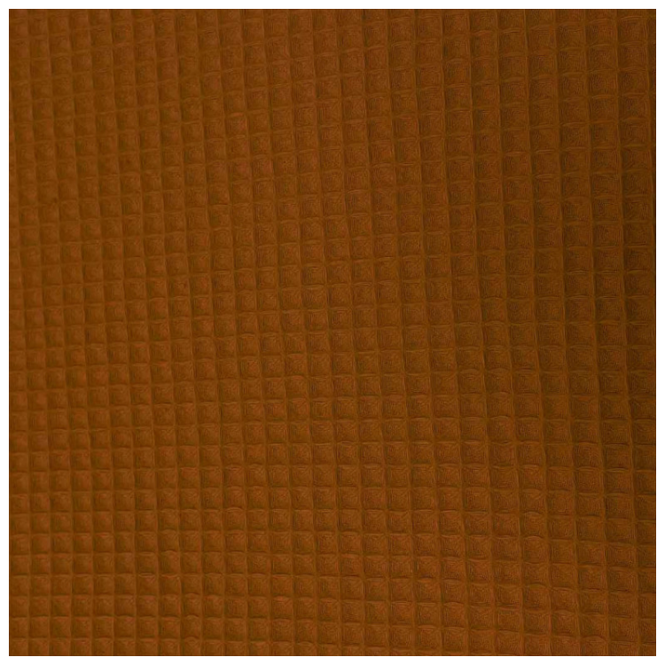 Tissu nid d'abeille souple - Caramel