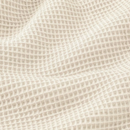 Tissu nid d'abeille souple - Ecru