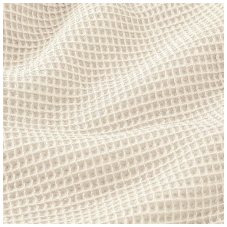 Tissu nid d'abeille souple - Ecru