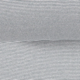 Tissu Bord-côte biologique - Bleu acier