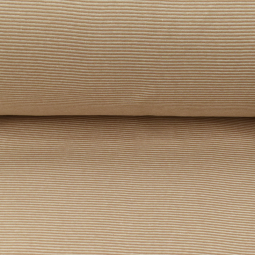 Tissu Bord-côte biologique - Beige