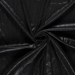 Tissu plissé foil noir