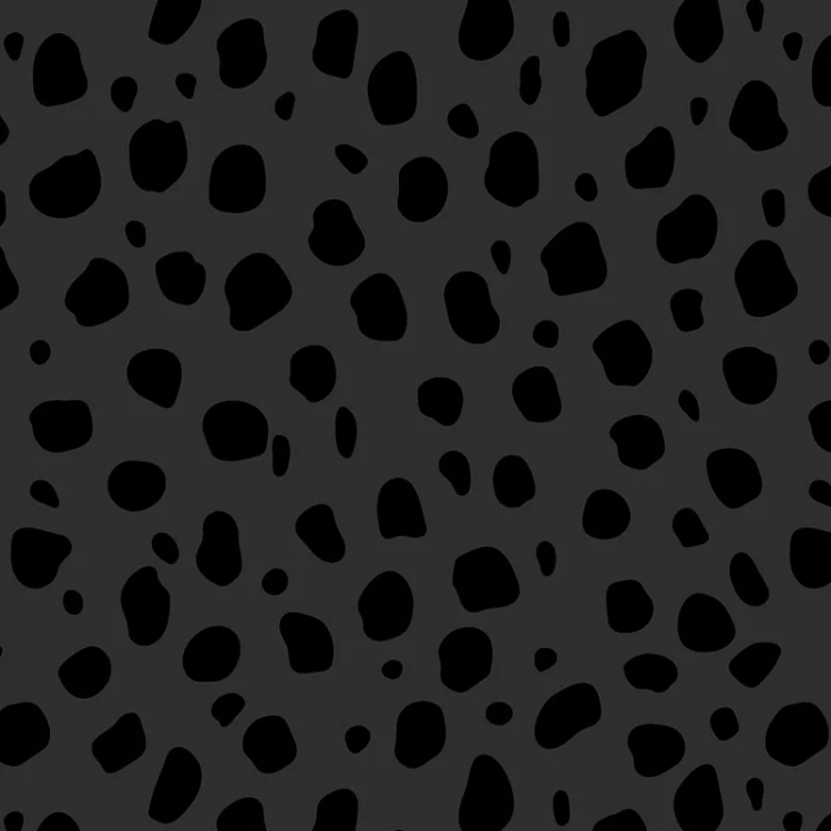 Tissu Déperlant polaire - Panthère anthracite