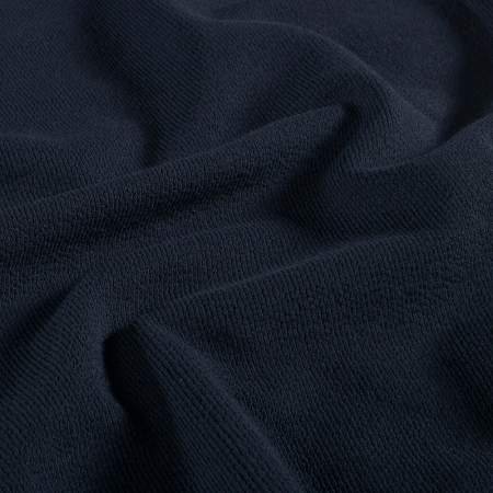 Tissu terry crêpe - Marine