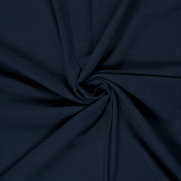 Tissu terry crêpe - Marine