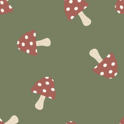 Tissu sweat - Champignon