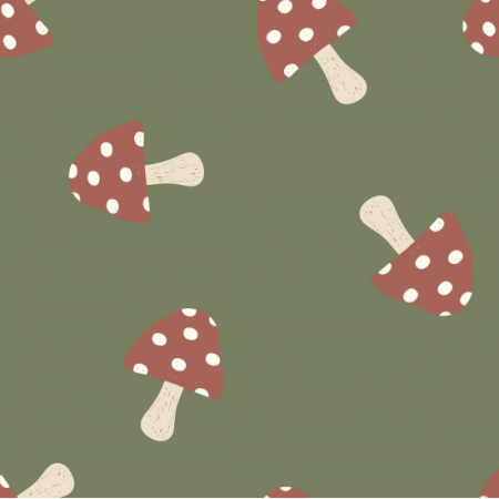 Tissu sweat - Champignon