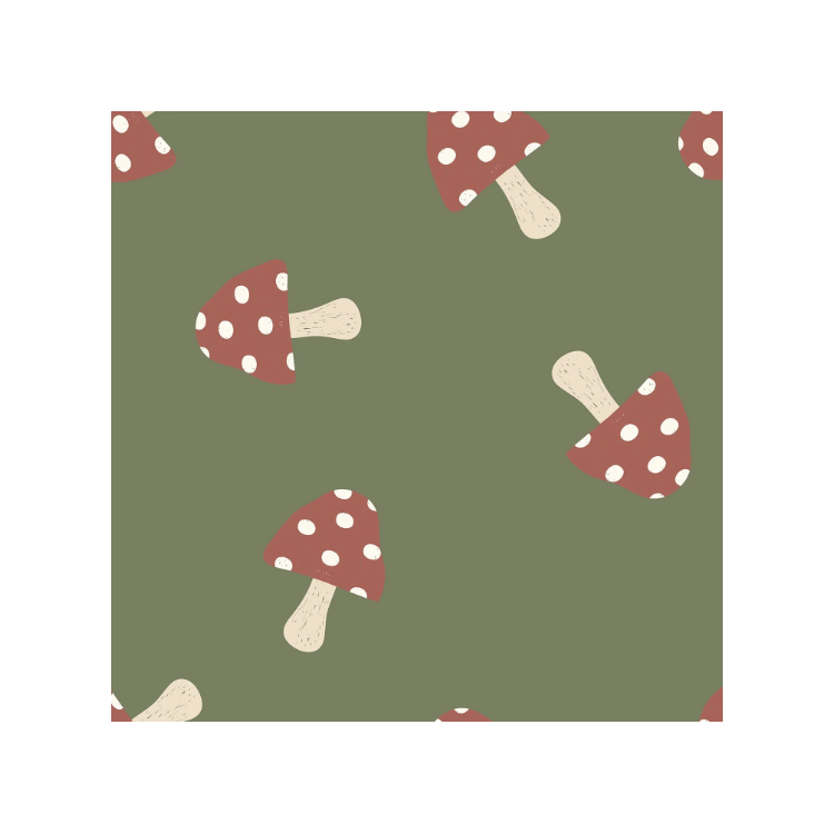 Tissu sweat - Champignon