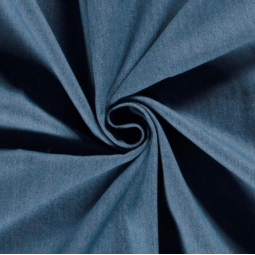 Tissu gabardine - Jean bleu indigo