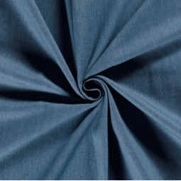 Tissu gabardine - Jean bleu indigo