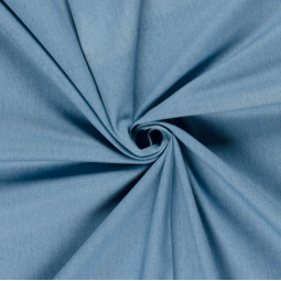 Tissu gabardine - Jean bleu doux