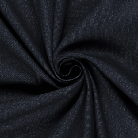Tissu gabardine - Jean bleu marine