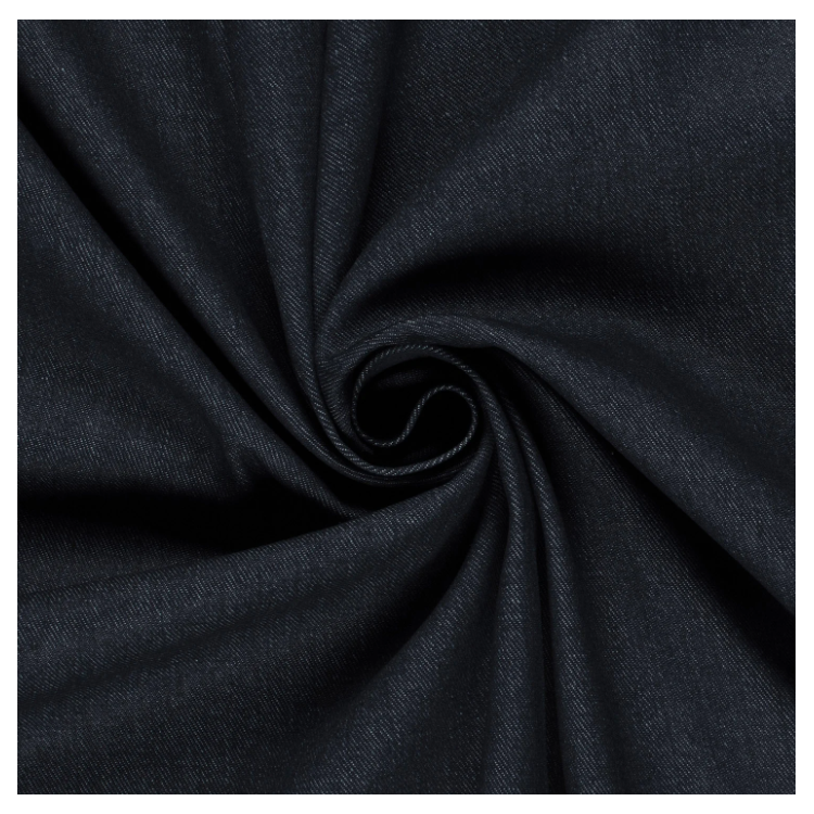 Tissu gabardine - Jean bleu marine