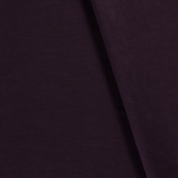 Tissu ramie et lin - Aubergine