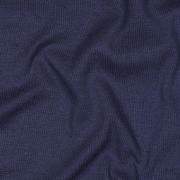 Tissu Bord-côte biologique - Lisse bleu marine