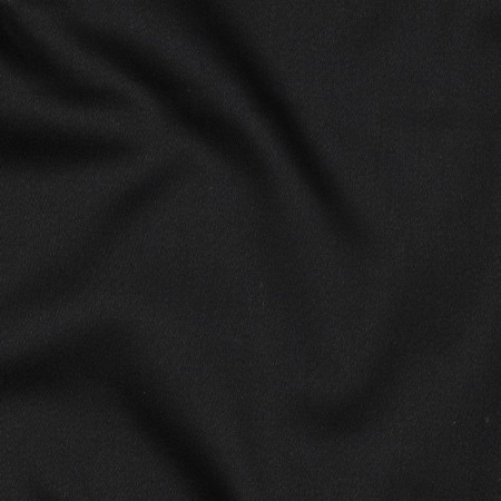 Tissu gabardine - Satin de coton sergé noir