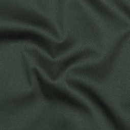 Tissu gabardine - Satin de coton vert foncé