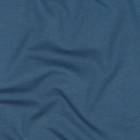 Tissu jersey biologique - Uni Bleu jean