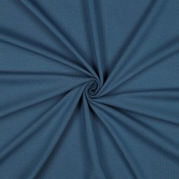 Tissu jersey biologique - Uni Bleu jean