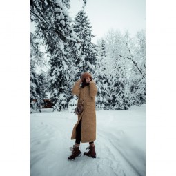 Tissu fausse fourrure - Sherpa dark brown