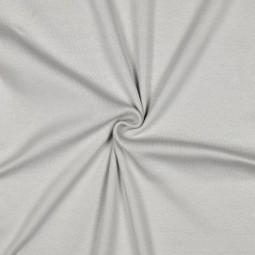 Tissu Bord-côte biologique - Lisse light grey