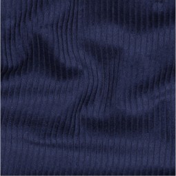 Tissu velours grosses côtes - Marine