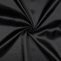 Tissu satin - Noir