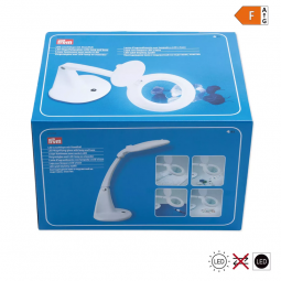 Lampe loupe avec socle à LED PRYM